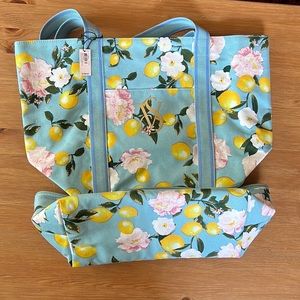 Victoria’s Secret lemon cooler tote bag